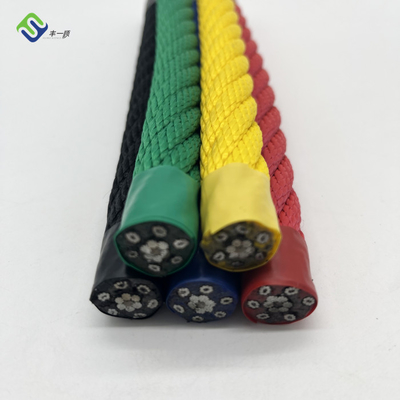 Corda colorata di combinazione del campo da giuoco del poliestere 16mm per rete rampicante