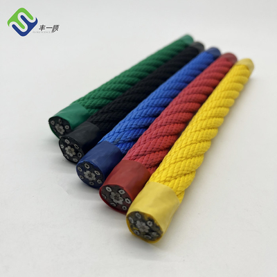 Corda colorata di combinazione del campo da giuoco del poliestere 16mm per rete rampicante