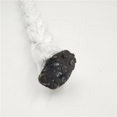 La fibra della corda 22mm pp della rete di pesca d'alto mare ha ricoperto il cavo metallico d'acciaio galvanizzato del centro