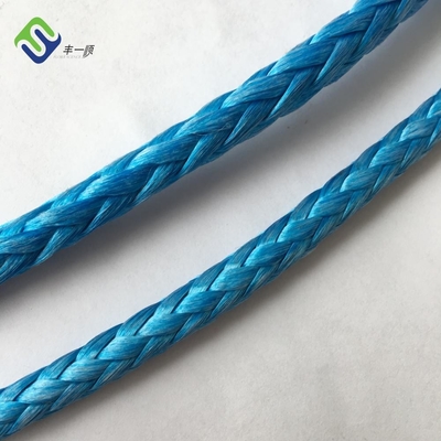 Ad alta resistenza resistente dell'argano 12 del filo UHMWPE dell'abrasione sintetica della corda 10mm
