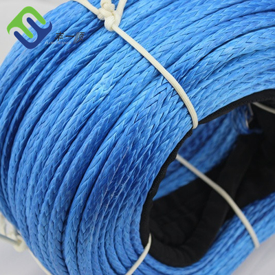 Ad alta resistenza resistente dell'argano 12 del filo UHMWPE dell'abrasione sintetica della corda 10mm