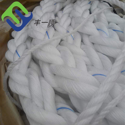 46mm 8 polipropilene Marine Rope For Mooring Ship bianca della corda del filo pp