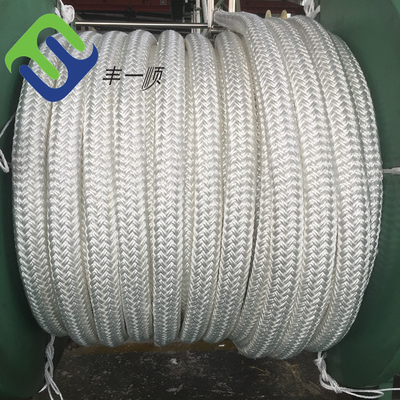 Peso pesante doppio intrecciato 48mm Nylon Ship Mooring Rope Poliammide 2 pollici Marina corda
