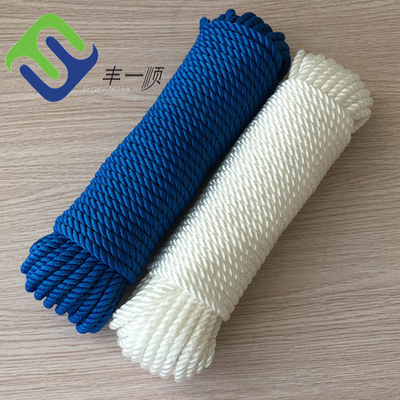 Resistenza UV torta bianca della corda di nylon di 3 fili ad alta resistenza