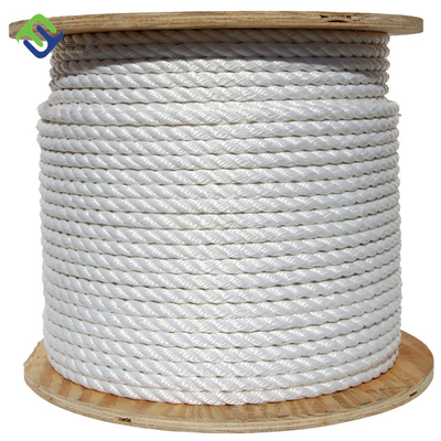 L'alta rottura carica la corda di nylon torta filo 100% della fibra 3 della poliammide per Marine Using