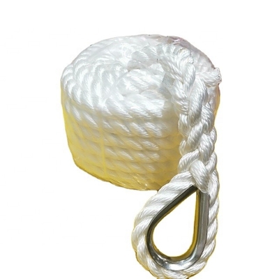 Putrefazione di nylon torta Marine Boat Anchor Rope resistente della corda di 3 fili