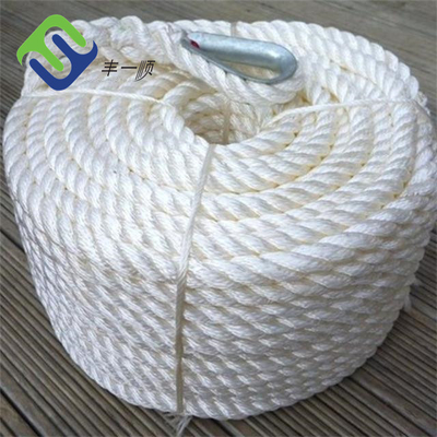 Putrefazione di nylon torta Marine Boat Anchor Rope resistente della corda di 3 fili