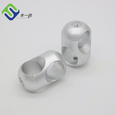 Alluminio trasversale 16mm 34g del connettore della corda del campo da giuoco della corda d'argento