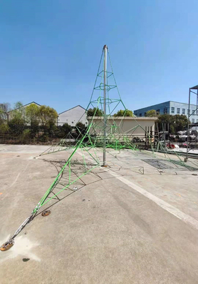 Campo da giuoco all'aperto che scala resistente UV di 4mx4m della corda netta della piramide per i bambini