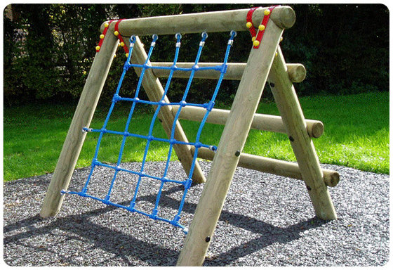 Il campo da giuoco netto rampicante 1mx2m dei bambini di combinazione su misura
