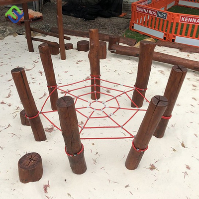 Rete rampicante su misura della corda della rete del ragno di dimensioni per il campo da giuoco dei bambini