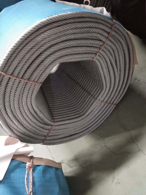 Corda del poliestere del centro del cavo di acciaio inossidabile di Grey Color 16mm con colore su misura
