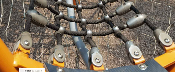 Giochi all'aperto della corda del campo da giuoco di Comercial per la scalata dei bambini