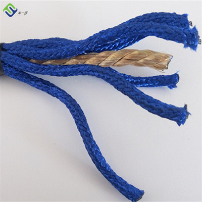 Corde in poliestere a 6 fili da 16 mm combinate con filo d'acciaio per parco giochi